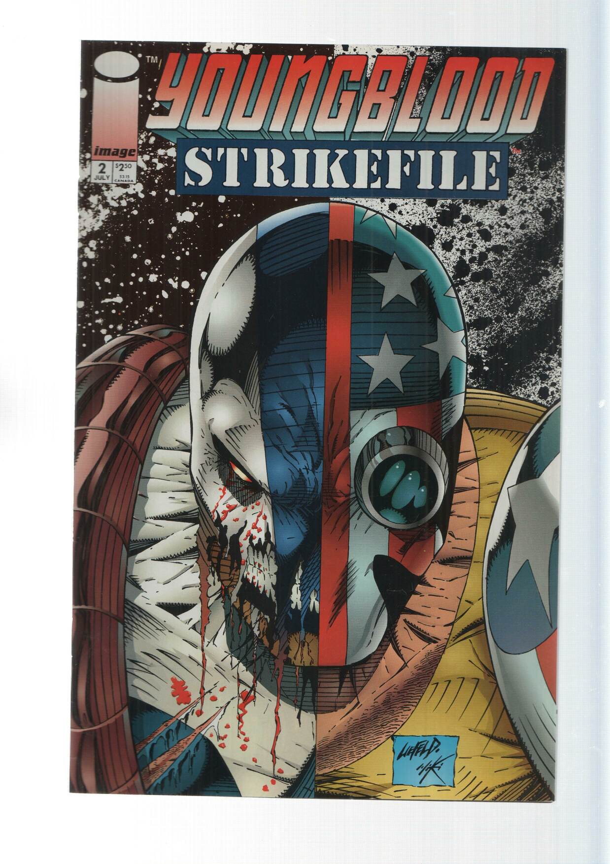 Image: Youngblood Strikefile vol. 1, numero 2 - Jae Lee. An Extreme Studios production