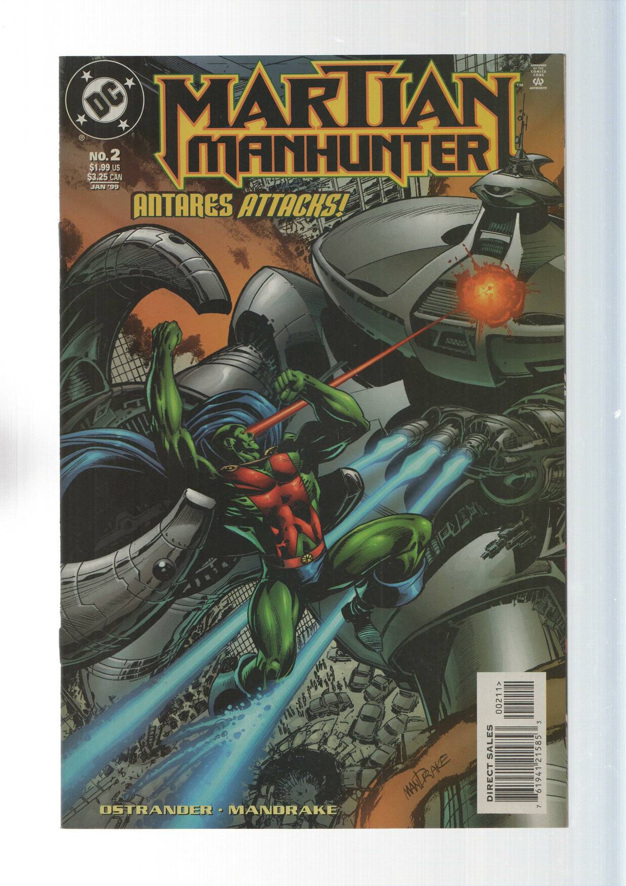 DC Comics: Antares Attacks. Bio Armor Jade Warrior - Martian Manhunter numero 2