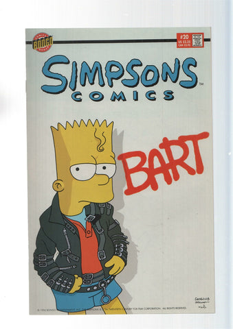 Bongo:  The Artist Formerly Known As Bart - Simpsons Comics numero 20