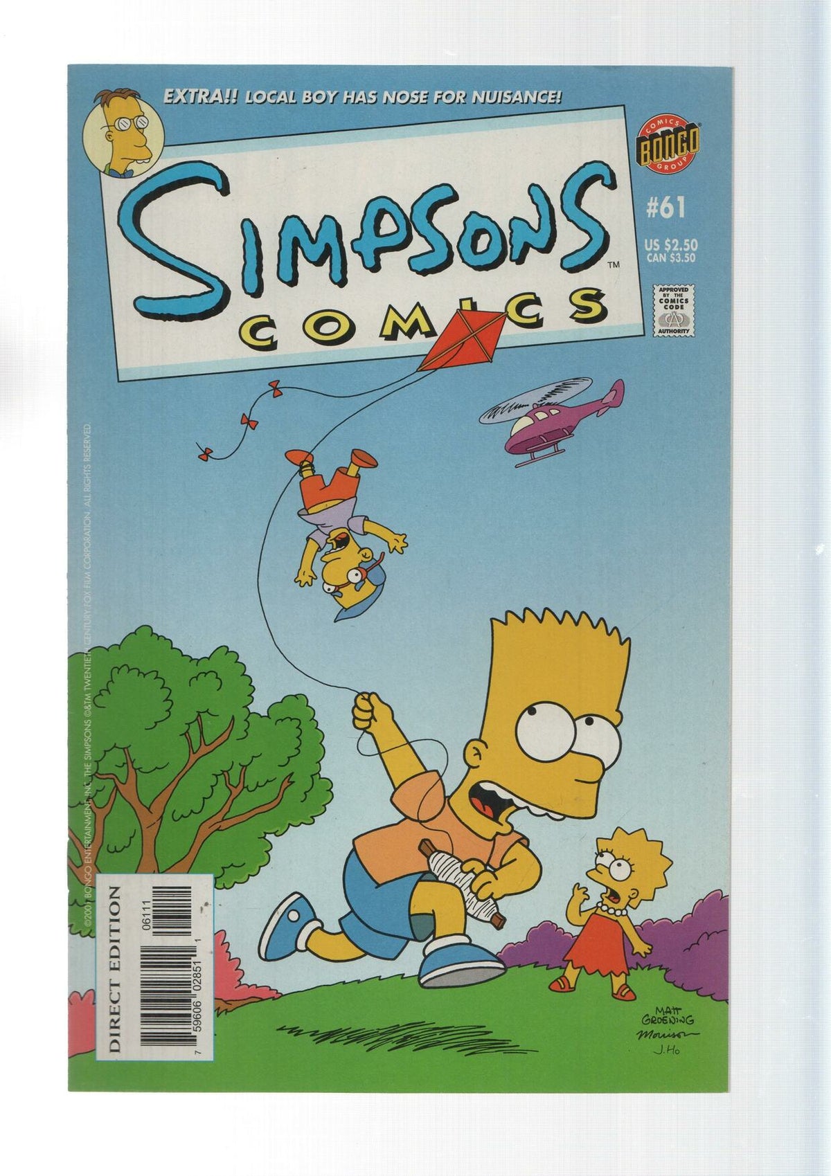 Bongo: The paper chase - Simpsons Comics numero 61