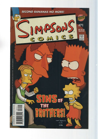 Bongo: Sins of the brothers - Simpsons Comics numero 71