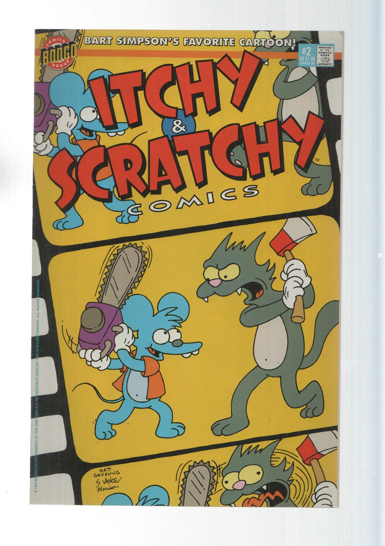 Bongo: more of the gore you are looking for - Itchy and Scratchy numero 2