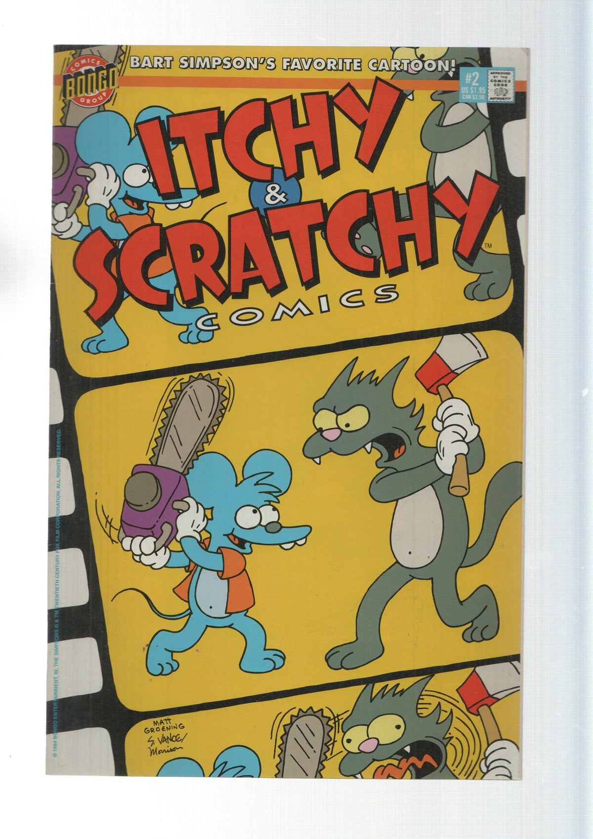 Bongo: more of the gore you are looking for - Itchy and Scratchy numero 2