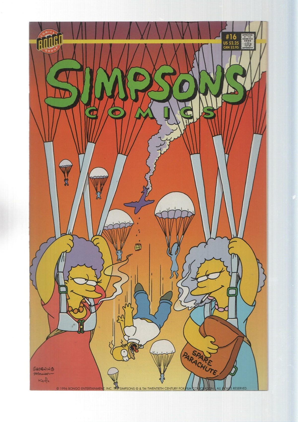 Bongo: Waitresses in the sky - Simpsons Comics numero 16