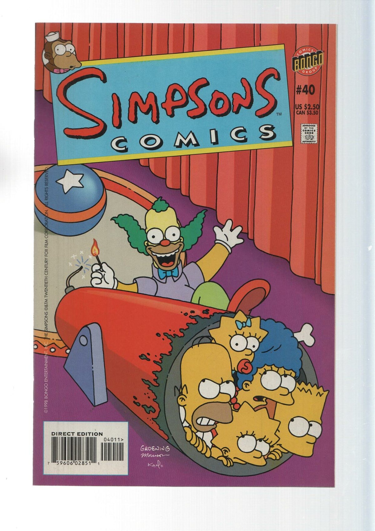 Bongo: Sideshow Simpsons - Simpsons Comics numero 40