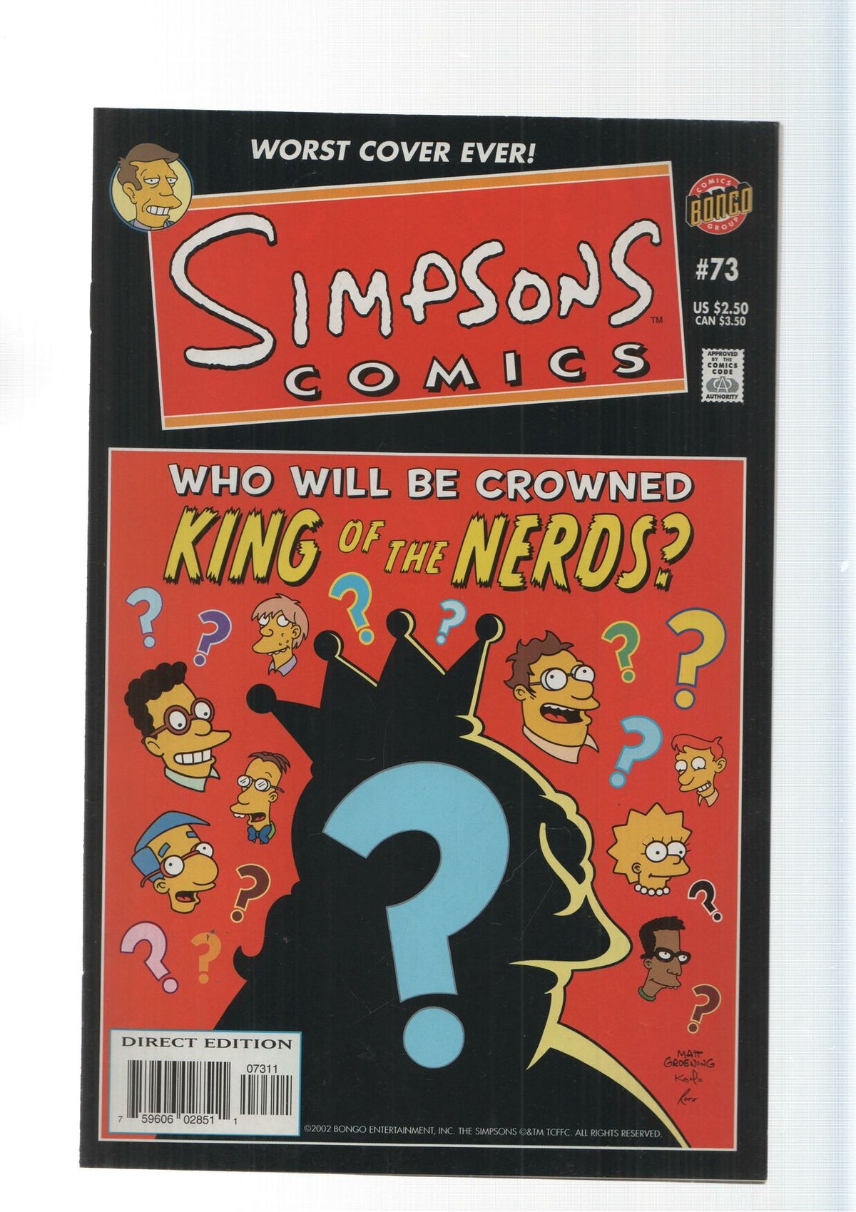 Bongo: Day of Nerd - Simpsons comics numero 73