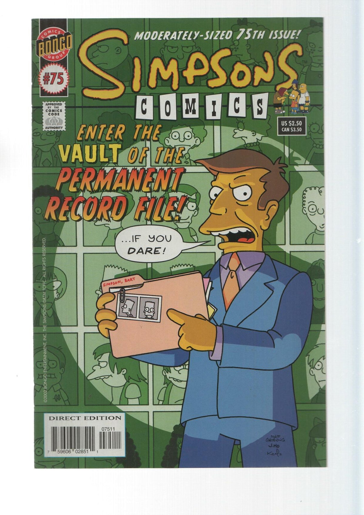 Bongo: The permanent record room - Simpsons Comics numero 75