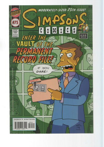 Bongo: The permanent record room - Simpsons Comics numero 75