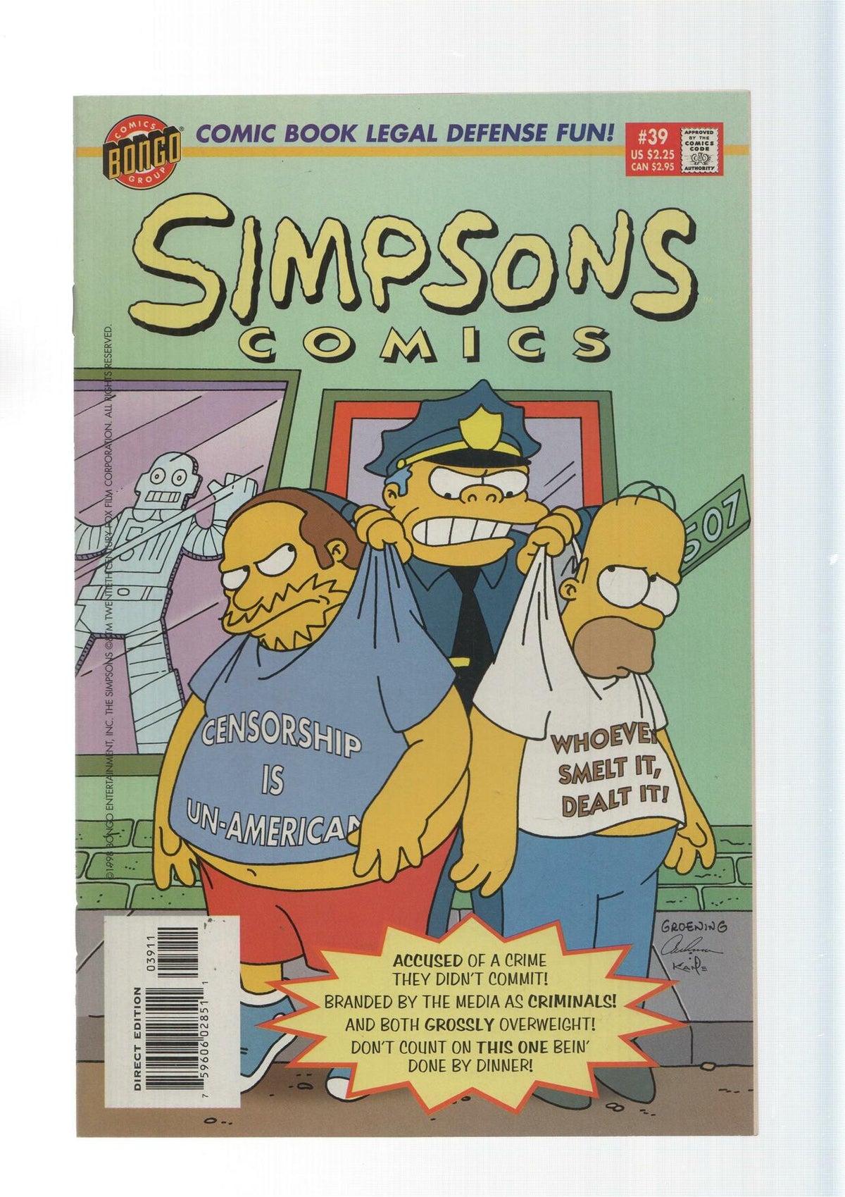 Bongo: Sense and Censorability - Simpsons Comics numero 39