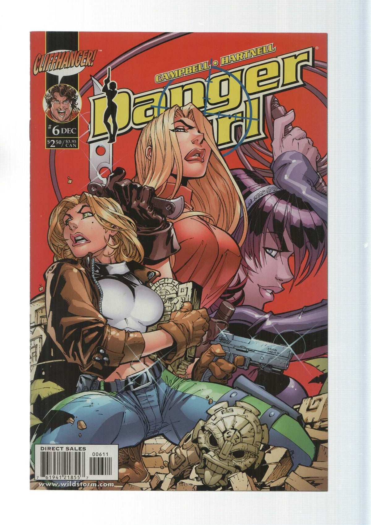Image: Dangerous Destinies - Danger Gilr numero 6B. Cliffhanger