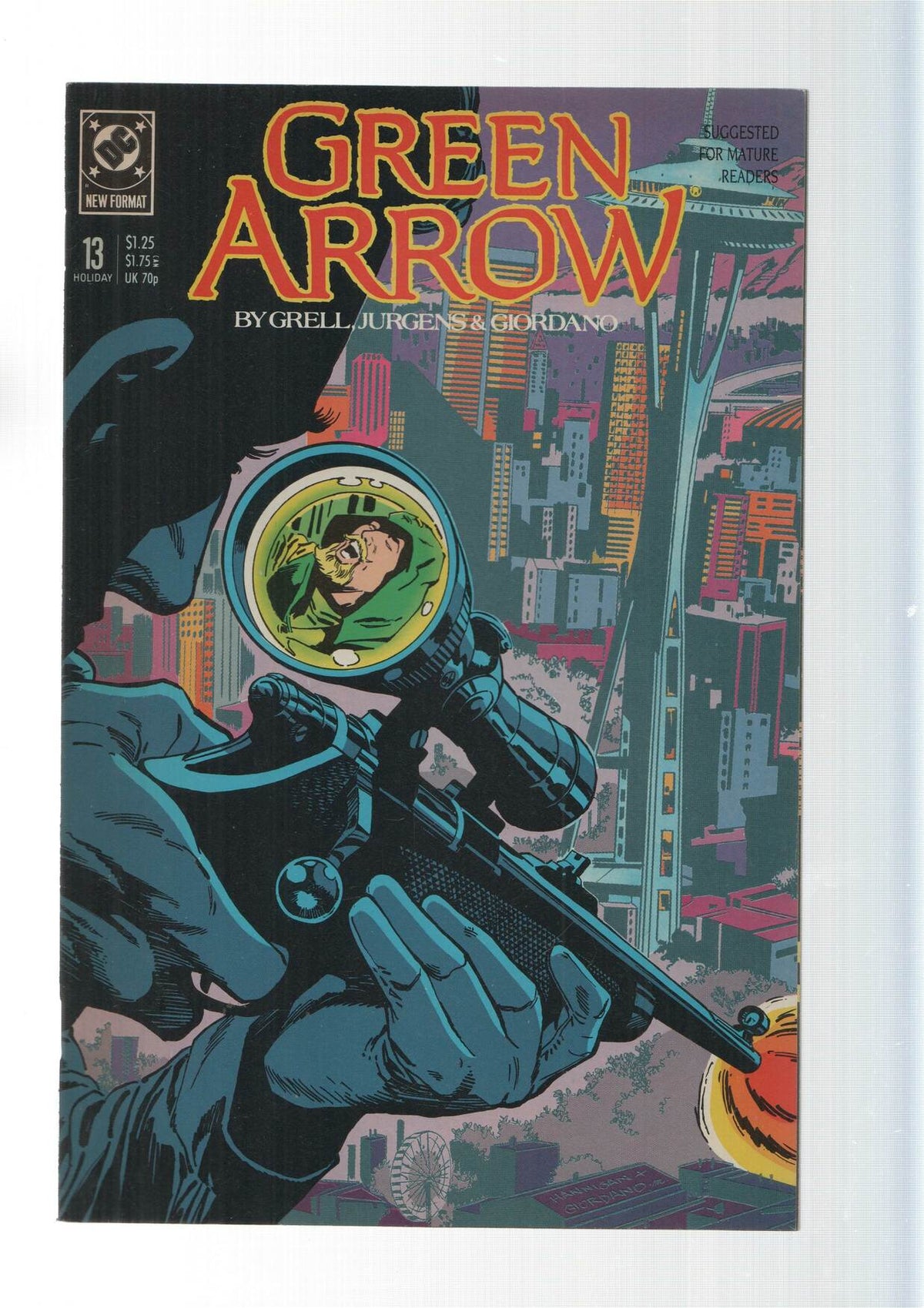 Dc: Moving Target - Green Arrow numero 13. By Grell, Jurgens and Giordano