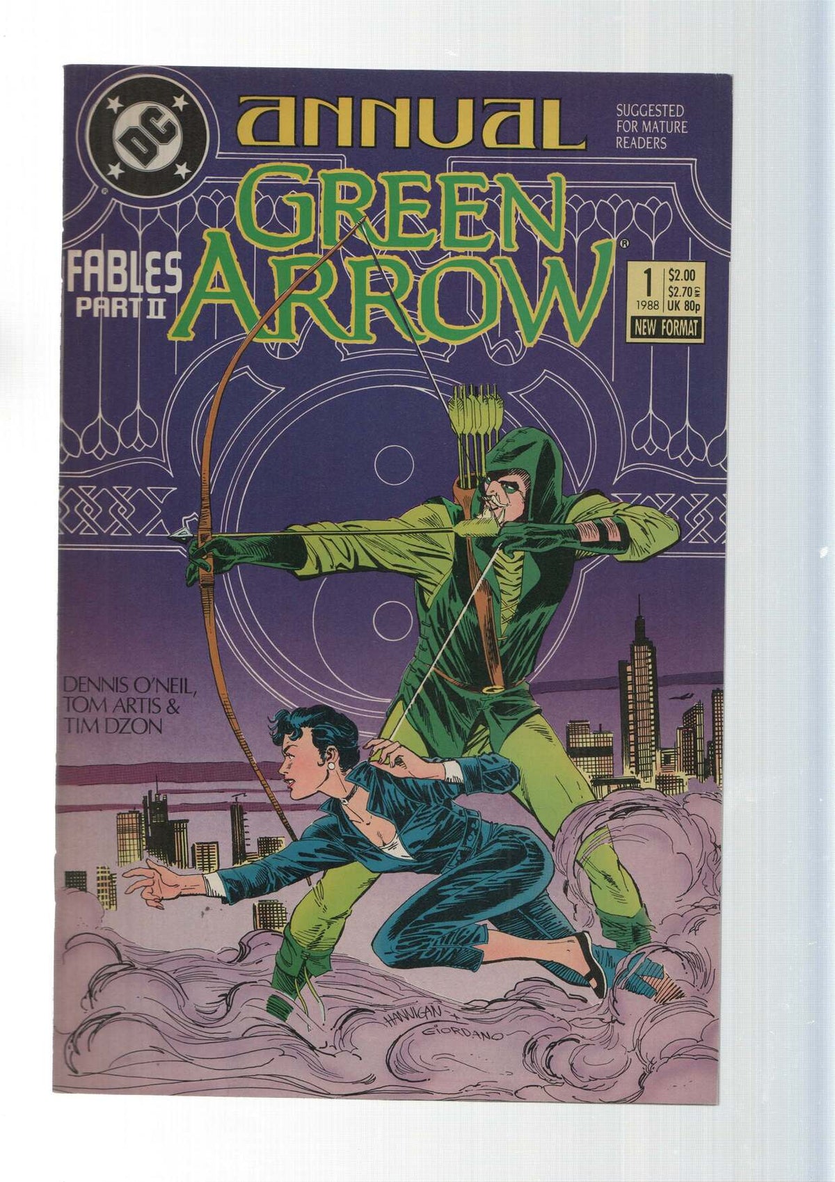 Dc: Lesson for a crab - Green Arrow Annual numero 1. By Grell, Hannigan and Giordano