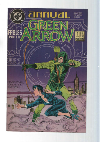 Dc: Lesson for a crab - Green Arrow Annual numero 1. By Grell, Hannigan and Giordano