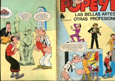 Coleccion Popeye numero 02: las bellas artes y otras profesiones (numerado 2 en traseera)