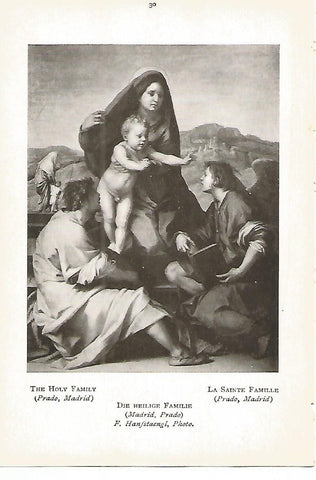Lamina 751:ANDREA DE SARTO. La Sagrada Familia