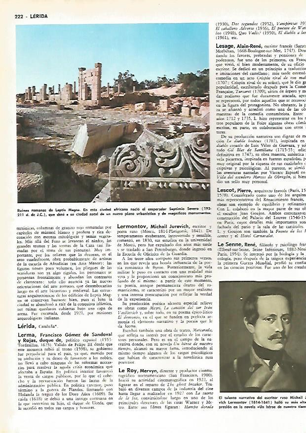 LAMINA MONITOR 0319: RUINAS ROMANAS DE LEPTIS MAGNA (LIBIA)