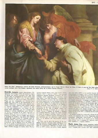 LAMINA MONITOR 0458: DESPOSORIOS MISTICOS DEL BEATO HERMANNPOR VAN DYCK
