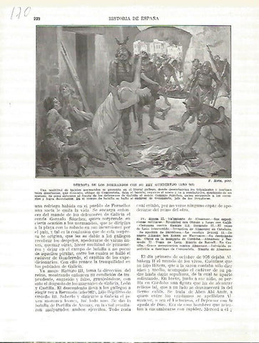 LAMINA 4683: Derrota de los normandos con su rey Gunderedo