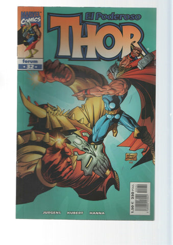 Planeta-De Agostini: Kurse vive - El Poderoso Thor  vol. 4, numero 32. Marvel Comics