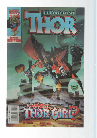 Planeta-De Agostini: Thor girl - El Poderoso Thor  vol. 4, numero 33. Marvel Comics