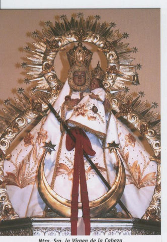 Postal Virgenes 0293 : Nuestra Señora La Virgen de la Cabeza, Alcala de Henares (Madrid)
