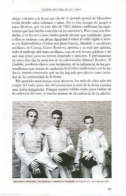 LAMINA COSSIO 50399: Antonio Ordoñez Mondeño y Manolo Vazquez en Madrid 1960