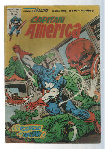 Vertice: El regreso del Capitan - Capitan America vol. 3, numero 43. Mundicomics Adultos