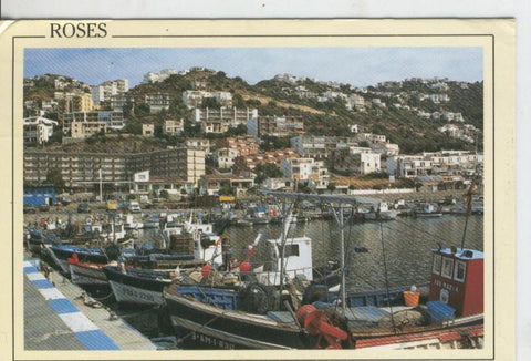 Postal 07867 : Costa Brava, Rosas, vistas del puerto