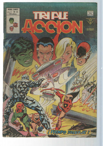 Vertice: Tiempo salvaje - Triple Accion vol. 1 numero 16. Mundicomics