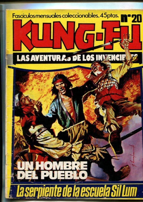 Kung Fu numero 20: (numerada 2 en trasera), articulo 4 pagina lucha oriental: Camino de la serpiente de la escuela Sil Lum 