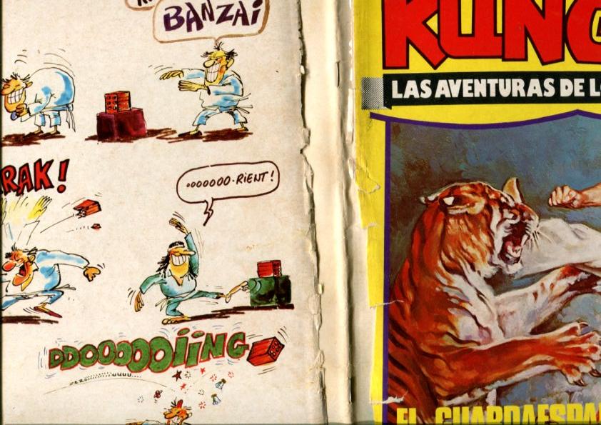 Kung Fu numero 24: (numerada 2 en trasera) articulo 4 paginas lucha oriental: Defensa contra cuchillo, escuela Siu Lam