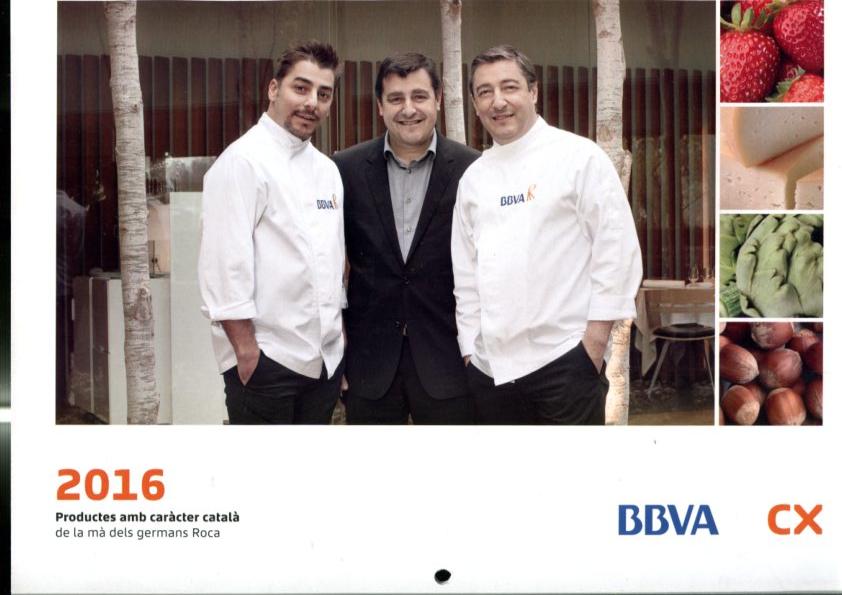 Calendario pared 2016 con los Hermanos Roca (productes amb caracter catala de la ma dels Germans Roca)