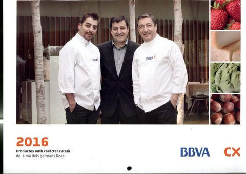 Calendario pared 2016 con los Hermanos Roca (productes amb caracter catala de la ma dels Germans Roca)