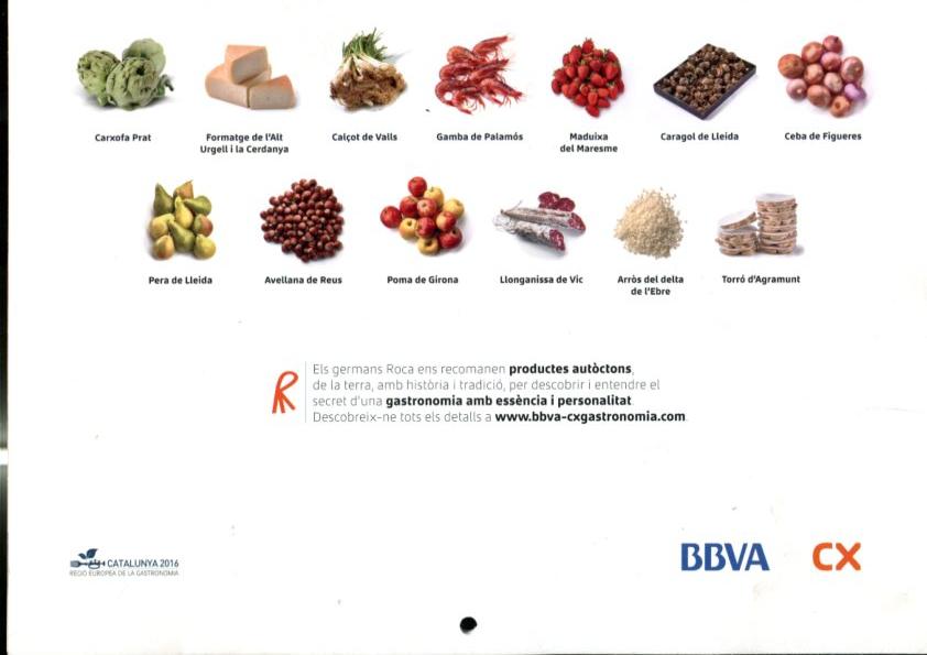Calendario pared 2016 con los Hermanos Roca (productes amb caracter catala de la ma dels Germans Roca)