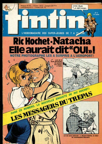 TINTIN LE JOURNAL, Numero 0551: Bob Morane, Ric Hochet, Lester Cockney, Ivor, Natacha, etc