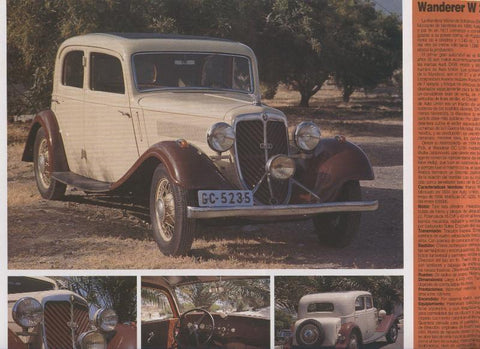 Automoviles antiguos de canarias modelo 07: Wanderer W 22 L4 Sedan