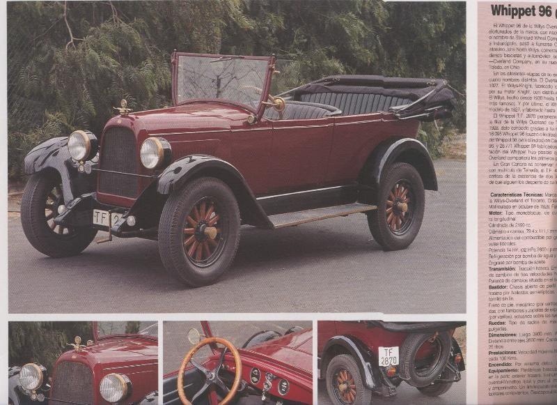 Automoviles antiguos de canarias modelo 27: Whippet 96 (willys Overland)