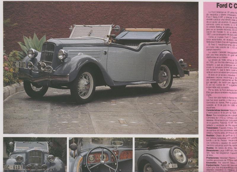 Automoviles antiguos de canarias modelo 28: Ford C Cabriolet