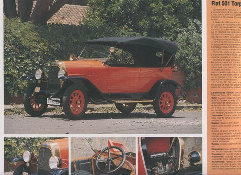 Automoviles antiguos de canarias modelo 29: Fiat 501 Torpedo de Lujo