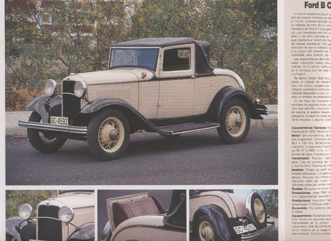 Automoviles antiguos de canarias modelo 30: Ford B Cabriolet