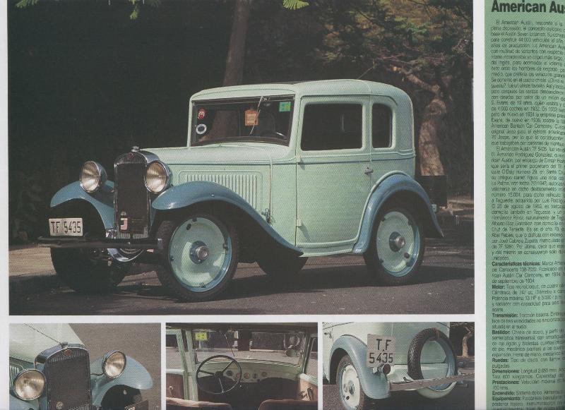 Automoviles antiguos de canarias modelo 35: American Austin de Luxe Coupe
