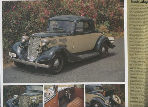 Automoviles antiguos de canarias modelo 39: Nash Lafayette Coupe