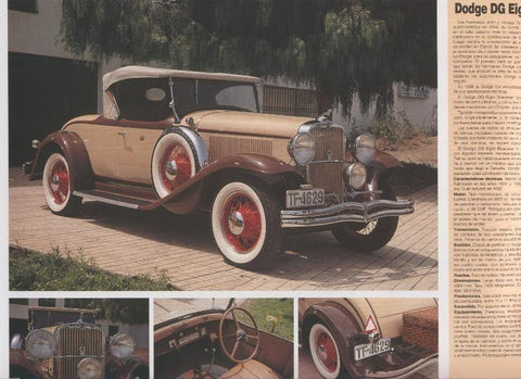 Automoviles antiguos de canarias modelo 42: Dodge DG Eight Roadster