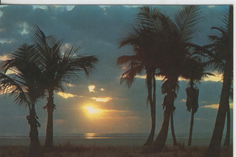 Postal 08126 :  Islas Canarias, atardecer