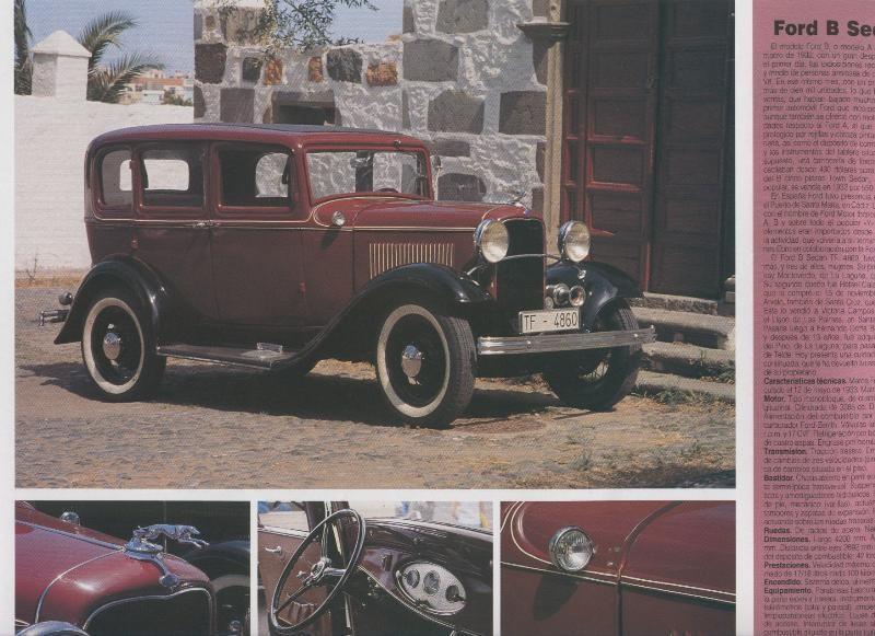 Automoviles antiguos de canarias modelo 45: Ford B Sedan Fordor