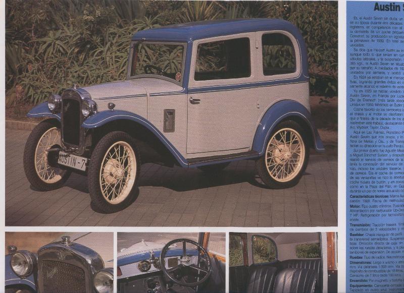 Automoviles antiguos de canarias modelo 08: Austin Seven