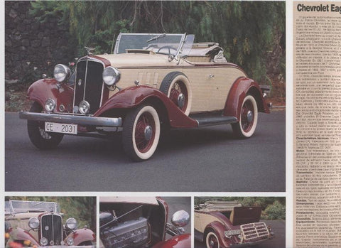 Automoviles antiguos de canarias modelo 44: Chevrolet Eagle Roadster
