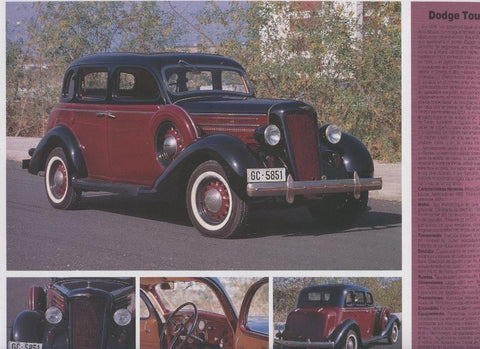 Automoviles antiguos de canarias modelo 49: Dodge Touring Sedan