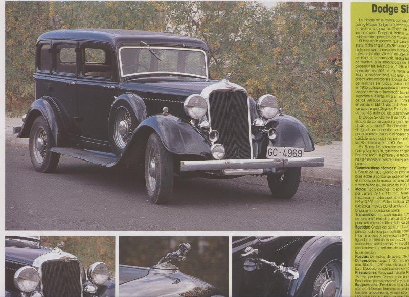 Automoviles antiguos de canarias modelo 15: Dodge Six Sedan