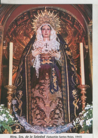 Postal 009747: Virgen Ntra Sra de la Soledad, iglesia de San Francisco en Cadiz